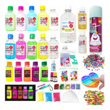 Kit Slime Dia Das Crianças Luxo Neon