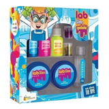 Kit Slime Lab Slime Tie Dye Faça Você Mesmo Gelelé