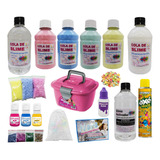 Kit Slime Para Fazer Junto Com Seus Filhos Corantes