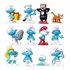Kit Smurfs Com 12 Bonecos Miniatura Filme Brinquedo Coleção