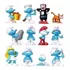 Kit Smurfs Com 12 Bonecos Miniatura Filme Brinquedo Coleção