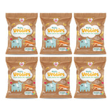 Kit Snack Feijão Arroz Cenoura Mini Veggies Nhami Mami 6 Un
