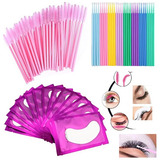 Kit Sobrancelha 100 Micro 100 Escovinhas 20 Pálpebras