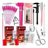 Kit Sobrancelha Profissional Henna Design Tinta Sombrancelha