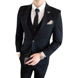 Kit Social Slim Executivo Terno colete camisa gravata