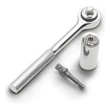 Kit Socket Universal Mouth Wrench With Ratchet 7 A 19mm 9 A