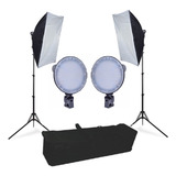Kit Soft box 50x70 Lampada Led 126 Com Tripe E Bolsa