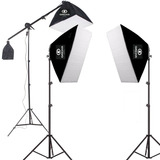 Kit Soft box Girafa 3 50x70 Luz Continua 5500k C nf