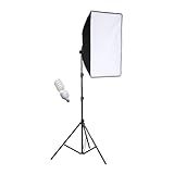 Kit Softbox 50x70 Iluminação Para Estúdio 150w Tripé 220v