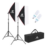 Kit Softbox Viena C Lâmpada Fluorescente 150w Completo