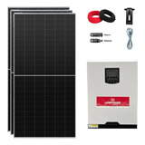 Kit Solar 274kwh mês Com Inversor Carregador Unipower 3kw 48