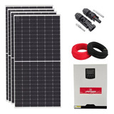 Kit Solar Canadian 333kwh mês Monocristalino Inversor 3kw