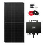 Kit Solar Microinversor 1 2kwp 146kwh mes Techpower 220v