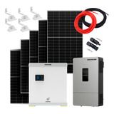 Kit Solar Off Grid 165kwh Inversor 4kw 220v Lifepo4 5 12kwh