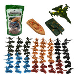Kit Soldadinhos Plastico Exercito Militar Miniatura