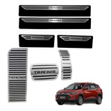Kit Soleira Aço Inox pedaleira descanso Nova Tracker 2021