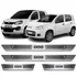 Kit Soleira Aço Inox Protetor De Porta Novo Uno 2010 A 2021