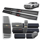 Kit Soleira Pedaleira Descanso Camaro Ss 09 Aut A relevo