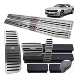 Kit Soleira Pedaleira Descanso Camaro Ss 09 Aut B relevo