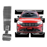 Kit Soleira Pedaleira E Descanso Inox Vw Nivus Tsi 2023 2024