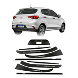 Kit Soleiras De Proteção Adesivo Fundo De Placa Fiat Argo