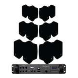 Kit Som 12 Jbl C521p Pwm1000 Fm 250wrms Rest loja academia