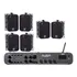 Kit Som Ambiente 6 Caixas Sp400 P Donner + Ampli Sa2500 180w