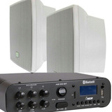 Kit Som Ambiente Amplificado100w C/bluetooth+02cxs Jbl C321b