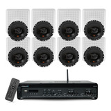 Kit Som Ambiente Bluetooth Jbl Frahm 300w 8 Arandelas Usb
