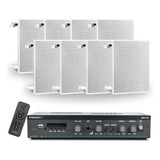 Kit Som Ambiente Frahm 8 Arandelas Receiver Casa Comercio Nf