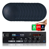 Kit Som Ambiente Rc7000 Orion 10 Falante Teto Embutir Preto