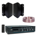 Kit Som Ambiente Slim 1800 2 Uni Cx C321 Jbl Fio 25mts