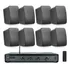 Kit Som Ambiente Slim 4500 4 Volumes + 8 Uni Cx Cs5 Frahm
