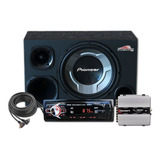 Kit Som Automotivo Radio Bluetooth Caixa Fiesta Trio