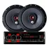 Kit Som Carro Radio Mp3 Bluetooth Usb + 2 Falantes 6 Polegad