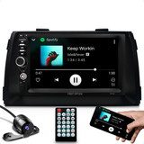 Kit Som Pra Carro Rádio Mp5 Bt Combo Moldura Câmera De Ré