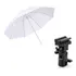 Kit Sombrinha Difusora 83cm   Suporte Flash Articulado B