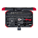 Kit Soquete Sextavado 1 4 4 14mm Gedore Red R49003046 46pç