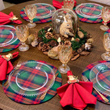 Kit Sousplat Natal Guardanapos Porta 2 Pçs Cada