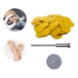 Kit Spa Dos Pés 100 Lixas Plantar Gr180 1 Mandril 1 Base