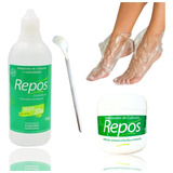 Kit Spa Dos Pés Amaciante Removedor Bisturi 222 Calos Repos