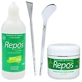 Kit Spa Dos Pés Repós Removedor Em Creme 120g - Amaciante De Cutículas Líquido 150ml - Calo Médio 483 - Bisturi Calosidade 222