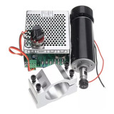 Kit Spindle Motor 500w C Suporte Pinça Fonte Cnc Nfe No Full