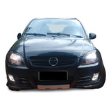 Kit spoiler dianteiro lateral c tela corsa 1995 a 1999 2p