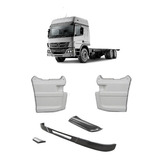 Kit Spoiler E Tampa Estribo Mb Atego 2012 