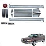 Kit Spoiler Lateral Frisos Coluna Gol Gti Quadrado Cinza