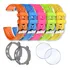Kit Sport 5 Pulseiras + 2 Capas + 2 Películas Para Garmin 55