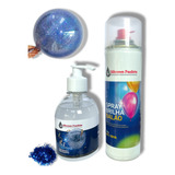 Kit Spray Brilha Balão E Cola Confesta Brinde Confete 15 G