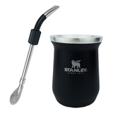 Kit Stanley Cuia Térmica 236ml E Bomba Colher Mate Black