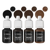 Kit Start Pigmentos Micropigmentação Microblading Lovbeauty 4 Cores 5ml